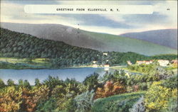 Greetings From Ellenville New York Postcard Postcard