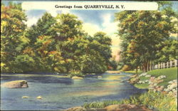 Greetings From Quarryville New York Postcard Postcard