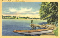 Scene At Washington Lake Yulan, NY Postcard Postcard