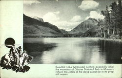 Beautiful Lake McDonald Glacier National Park Postcard Postcard