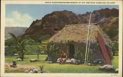 David Kaapuawaokamehameha At His One Man Hawaiian Village Postcard Postcard