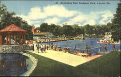 Swimming Pool, Piedmont Park Atlanta, GA Postcard Postcard