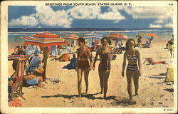 Greetings From South Beach Staten Island, NY Postcard Postcard