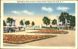 Approach To Main Pavilion, Orchard Beach, Pelham Bay Park Postcard