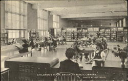 Children's Room Brooklyn Public Library Postcard