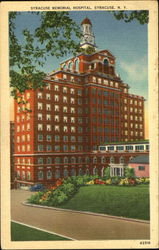 Syracuse Memorial Hospital New York Postcard Postcard