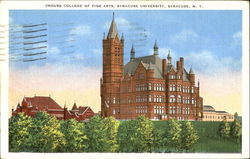 Crouse College Of Fine Arts, syracuse University New York Postcard Postcard