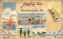 Greetings From Keunebunkport Postcard