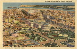 Habana Partial Air View Of The City Postcard