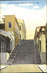 Tipica Calle De Padre Pico Postcard