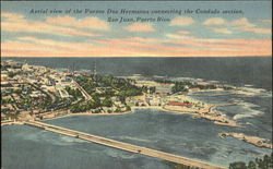 Aerial View Of The Puente Dos Hermanos San Juan, PR Puerto Rico Postcard Postcard