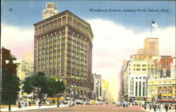 Woodward Avenue Detroit, MI Postcard Postcard