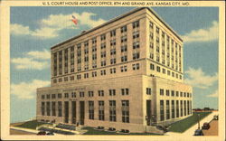 U. S. Court House And Post Office, 8th and Grand Ave Kansas City, MO Postcard Postcard