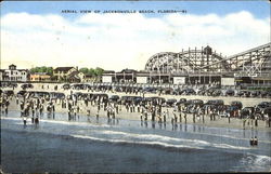 Aerial View Of Jacksonville Beach Florida Postcard Postcard