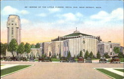 Shrine Of The Little Flower, Royal Oak Detroit, MI Postcard Postcard