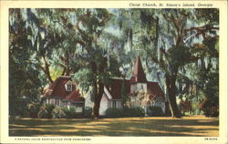 Christ Church Saint Simons, GA Postcard Postcard