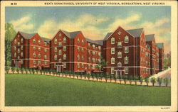 Men's Dormitories, University of West Virginia Morgantown, WV Postcard Postcard