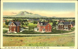 Fort Meade And Bear Butte Black Hills, SD Postcard Postcard