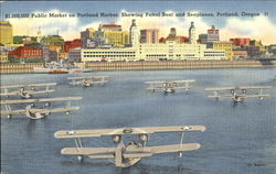 Public Market On Portland Harbor Postcard