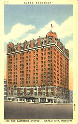 Hotel President, 14th And Baltimore Avenue Postcard