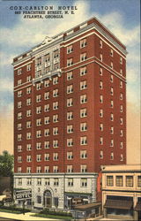 Cox Carlton Hotel, 683 Peachtree Street Atlanta, GA Postcard Postcard