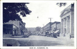 Main Street Blossburg, PA Postcard Postcard