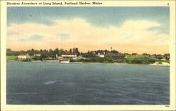 Steamer Aucocisco At Long Island Portland, ME Postcard Postcard