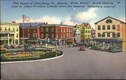 The Square At Gettysburg Postcard