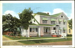 The Anna-Lew Means A Rest For You, 106 11th Street Watkins Glen, NY Postcard Postcard