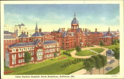 Johns Hopkins Hospital, North Broadway Baltimore, MD Postcard Postcard