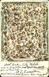 Utah's Biggest Crop Multiple Babies Postcard Postcard