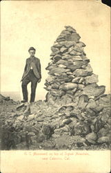 U. S. Monument On Top Of Signal Mountain Calexico, CA Postcard Postcard