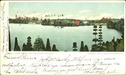 Lake Waban And Wellesley College Massachusetts Postcard Postcard