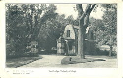 East Lodge, Wellesley College Massachusetts Postcard Postcard