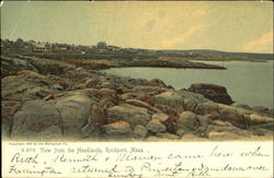 View From He Headlands Rockport, MA Postcard Postcard