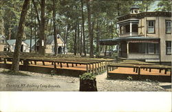 Ossining Camp Grounds New York Postcard Postcard