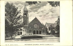 Methodist Church White Plains, NY Postcard Postcard