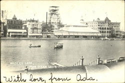 Wesley Lake Ocean Grove, NJ Postcard Postcard