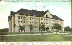 High School Holyoke, MA Postcard Postcard