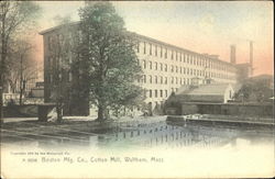 Boston Mfg. Co., Cotton Mill Waltham, MA Postcard Postcard