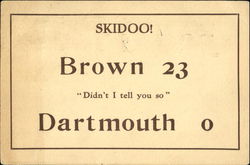 Brown vs. Dartmouth Football Postcard Postcard