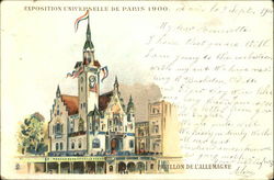 1900 Paris Pavillon Delallemagne 1900 Paris Exposition Postcard Postcard