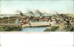 American Steel And Wire Co.,, North Works Worcester, MA Postcard Postcard