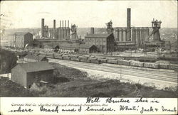 Carnegie Steel Co. Youngstown, OH Postcard Postcard