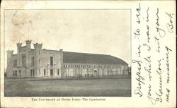 The Gymnasium, The University of Notre Dame Indiana Postcard Postcard