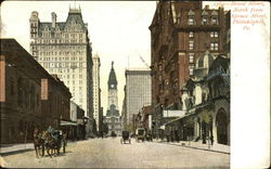 Broad Street, Spruce Street Postcard