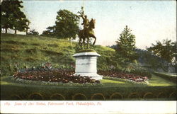 Joan Of Arc Statue, Fairmount Park Postcard