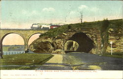 River Drive And Tunnel Postcard