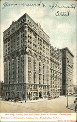 Betz Bldg. And Real Estate Trust In Distance Postcard