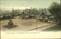 Entrance To Zoological Gardens Postcard